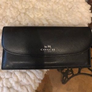 BLACK leather COACH wallet LESS THAN 20$w/SHIPPING